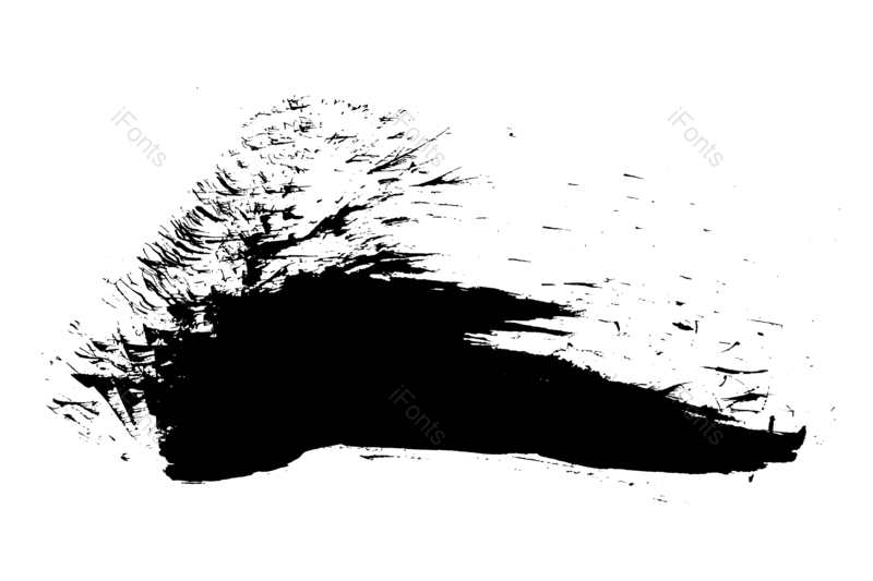 水墨图片,笔触元素,毛笔笔触PNG,笔刷免抠素材
